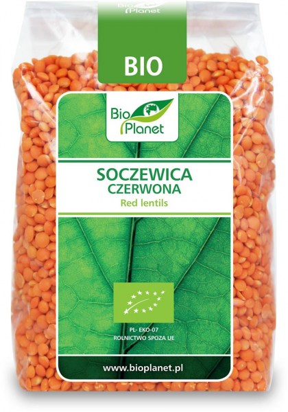 Чечевица красная органическая Bio Planet