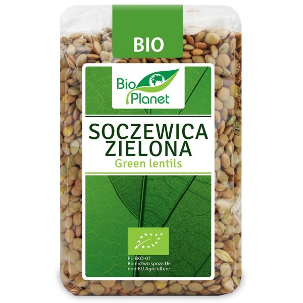 Чечевица зелёная органическая Bio Planet