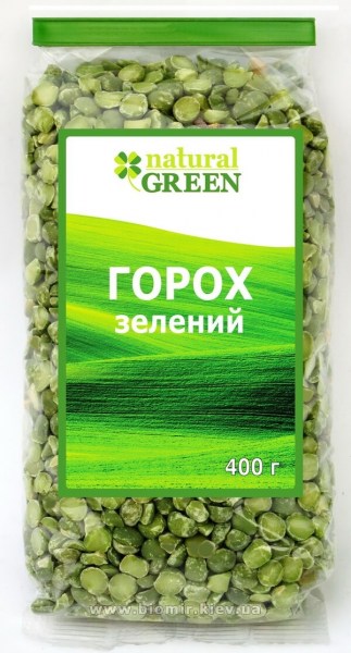 Горох зеленый колотый Natural Green