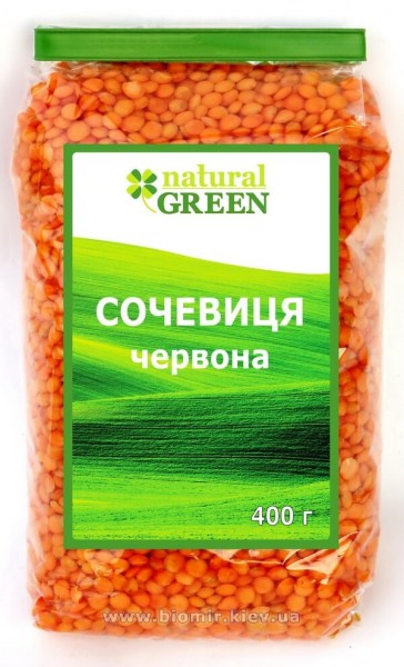 Чечевица красная Natural Green