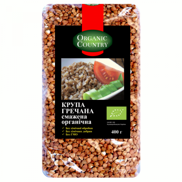 Гречка органическая жареная Organic country