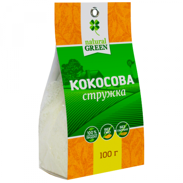 Кокосовая стружка, Natural Green
