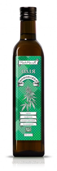 Конопляное масло ТМ МаслоМания