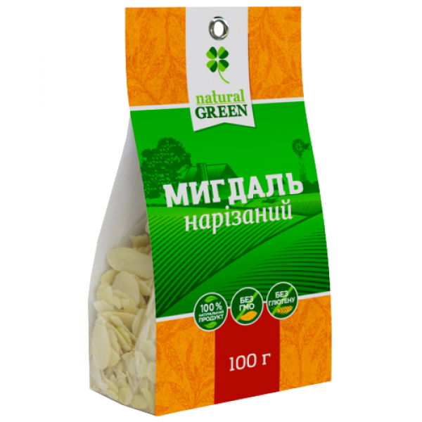 Миндаль нарезанный, Natural Green