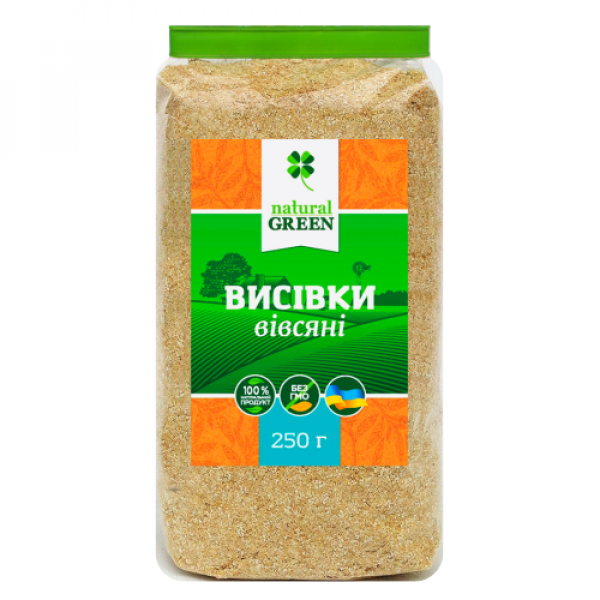 Натуральные отруби овсяные, Natural Green