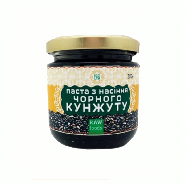 Паста из семян черного кунжута (урбеч) Ekoliya