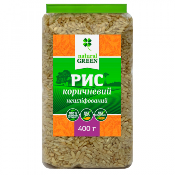 Рис коричневый нешлифованый фото
